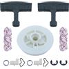 Mtanlo Recoil Starter Molla Puleggia Impugnatura Corda Kit per Stihl MS191 MS192 Motosega con Starter Puleggia Impugnatura Corda Starter