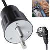 GOMETY Motore elettrico per barbecue, motore elettrico, motore DC 220 V-240 V, motore tornio per arrosti, griglie, spiedini, rotatore, accessorio per barbecue FD801B (nero)