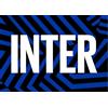PRESTIGE & DELUXE Bandiera Inter Modello grafica geometrica - Dimensione grande 100x140 cm. Colore Nero Azzurro - Prodotto su licenza ufficiale del club + portachiave squadra calcio