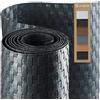 KADAX frangivista per balcone, terrazza, recinzione, resistente alle intemperie, in rattan sintetico, venduto al metro, copertura per balcone con fascette per cavi (1 x 1 m, antracite)