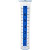Generico Regenmesser Garten Frostsicher Blau Niederschlagsmesser Analoger Wassermesser mit Halterung 240ml Kapazität Wetterfestes Messgerät für Rasen & Außenbereich Präzise Regenmessung