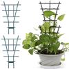 BAKAJI Set 2 Graticci per Fiori e Piante Rampicanti Supporto da Vaso in Plastica Installazione a Pichetti Dimensione 29 x H48 cm Accessori Giardinaggio