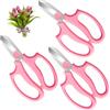 Housolution Cesoie, 3PCS,Cesoie Potatura da Giardino con Lame in Acciaio, Manico Ergonomico, Forbici per Giardinaggio, Accesori per Giardino Forbici Professionali per Potatura Fiori - Rosa