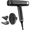 GA.MA Italy Professional, Asciugacapelli iQ1 Perfetto, Phon Ultraleggero con Motore Brushless da 110.000 giri/min, Tecnologia Oxy-Active per Capelli Brillanti e Senza Crespo, Potenza 1600W, Nero