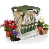 PICNIC TIME Oniva - Set di attrezzi da giardino con borsa e sedile pieghevole, 5 pezzi