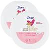 Dove One Cream Crema Idratante per Viso Mani e Corpo Idratazione Intensa per Pelli Secche Rapido Assorbimento - 2 Barattoli da 250ml