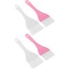 LRXIYODE Set 4 Pezzi Pennello per Maschere Viso in Plastico e Nailon, Pennello Multifunzione Trucco Portatile per Pelle Sensibile, per Viaggi e Uso Domestico