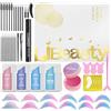 Libeauty Kit Laminazione Ciglia - Lash Lift Kit con Balm Nutriente alla Fragola, Laminazione Sopracciglia e Ciglia con Shields Morbidi, Formula Delicata per Uso Casa e Salone