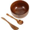 Healvian 1 set maschera in legno ciotola spatola per miscelazione facciale spatola cosmetica spatole trucco maschere di fango ciotola per fare ciotola maschere da salone ciotola ciotola per mescolare