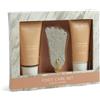 MIJOMA Set per la cura dei piedi con peeling, lozione per piedi e pietra pomice - Set pedicure per piedi morbidi e curati - Set regalo benessere per la casa (2 x 95 ml, Midnight Wisteria)