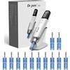 KOMEY SKIN Dr. Pen M9 - Penna professionale wireless con 12 cartucce di ricambio, dispositivo per la cura della pelle regolabile a 6 velocità per uso domestico