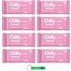 Beni Culinari 8 panni per l'igiene intima Chilly Delicato, ideali per pelli sensibili, con aloe e amamelide, ogni confezione contiene 12 panni + portachiavi Beni Culinari 0