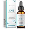 Henjunu Siero Vitamina C, Siero Viso Vitamina C con Acido Ialuronico, Vit E e Niacinamide, Idratante Antirughe Viso, Illuminante, Anti-Macchie, Antietà Anche, Non Unge per Faccia Collo Contorno Occhi