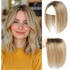 SEA SINGING Toppers per capelli da donna in capelli veri, toppers leggeri, per donne, 100% toupets annodati a mano, clip in extension per capelli sottili, parte superiore della testa, topper per capelli