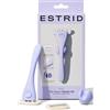 Estrid set di rasoi da barba manuale, set di rasoi da barba da donna con sistema a 5 lame, strisce idratanti vegane, 2 lame di ricambio, montaggio a parete (Space)