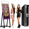 JIAQINMOTD Cabina fotografica a specchio magico da 101,5 cm, portatile per selfie con touch screen da 21,5 pollici, mini PC integrato, luce quadrata RGB, custodia per feste, matrimoni, eventi (nero, cabina