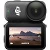 DJI Osmo Nano Standard Combo (64 GB) - Piccola fotocamera 4K/60fps Vlogging con sensore da 1/1,3, trasferimento rapido dei contenuti, registrazione 200 min, video FOV grandangolare a 143°, POV Cam