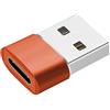 Xjdzineq Adattatore USB tipo C femmina a maschio in metallo 6 a Convertitori di ricarica rapida Design compatto Compatibilità dispositivo universale Tipo C all'adattatore