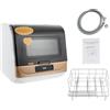 Owneed Mini lavastoviglie, lavastoviglie da tavolo indipendente, mini tavolo lavastoviglie lavastoviglie piccolo, lavastoviglie da tavolo, lavastoviglie singola mobile, diverse modalità di pulizia