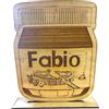 Np-Italia Stand in Legno cm 24x19,5 con Piedistallo Personalizzabile con Nome