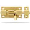 Amig - Catenaccio Porta - Modello 700 - Realizzato in Ottone - 50 mm - Viti incluse - Ideale per Porte Interne - Finitura: Mate
