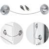 Your Day Mate Chiusura di Sicurezza per Bambini, con 2 x Chiave, Serratura di Sicurezza per Armadi, Cucina, Cassetti, Sicurezza in Casa, con adesivo, Senza Residui, metallico, fridge lock, child safety lock