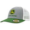 John Deere Cappello da Bambino con Marchio Trucker, Grigio Melange/Verde/Bianco, Taglia Unica