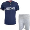 dierre Pigiama Corto Mezza Manica in Cotone AS Roma Art. ROMAJ PEC1 (Blu, 16 Anni)