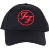 Foo Fighters Cappellino da Baseball Rosso Circle Band Logo Nuovo Ufficiale Nero Size One Size
