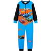 Hot Wheels Tutina ufficiale per ragazzi o ragazze, pigiama tutto in uno, super veloce, blu, età 3-10 anni, Blu, 5-6 Years