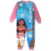 Disney Moana - Tutina intera da bambina, pigiama tutto in uno, rosa/blu, età 18 mesi - 10 anni, Blu, 7-8 Years