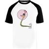 Hopestly Hissss Maglietta da Baseball Unisex da Donna Uomo Bianca Girocollo Maniche Corte Cotone Organico Tee T-Shirt Unisex White