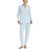 RAGNO Pigiama Donna Lungo Cotone Jersey Leggero Unita DT20N1