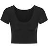 sloggi Donna Zero Feel 2.0 Crop Top, Nero, M