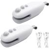 BAIFULAI 2 mini sigillatori termici: sigillatrice portatile ricaricabile tramite USB con taglierina per sacchetti di plastica, bustine, sacchetti di patatine, imballaggi alimentari, snack (bianco)