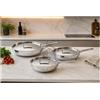 MRcasalinghi PADELLA ATTIVA TRIMETALLO TRIPLO FONDO ALVEARE INDUZIONE EFFETTO GRILL MEPRA (Cm. 26)
