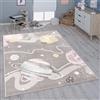 Paco Home Tappeto per bambini cameretta bambine bambini diversi motivi e dimensioni, Dimensione:133x190 cm, Colore:Grigio 2