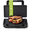 CAMRY Croque Monsieur Appareil, macchina per panini con 2 piastre intercambiabili, griglia -Sandwich e griglia di contatto, rivestimento antiaderente, maniglia di sicurezza, spie luminose, 1400 W,