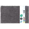 KARAT - Tappetino da bagno lavabile - Tappeto ultra morbido con retro antiscivolo - Tappeto doccia - Tappeto bagno spesso, assorbente e soffice - Zerbino in microfibra - Sky, grigio scuro, 60 x 100 cm