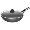 STONELINE® - Wok Made in Germany, 30 cm, con manico rimovibile