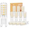 VIIIVA Lampadine LED G9 Luce Calda 3000K, 3W Equivalente a 35W Alogena, 350 Lumen, AC 220-240V, CRI≥ 80, Non Dimmerabile, Risparmio Energetico, Base Standard G9, Nessun Sfarfallio, 12 Pezzi