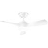 Perenz Ventilatore Metallo Bianco Lucido Led 18W 3 Pale Legno Massiccio Bianco Sirio