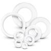 Netuno 8 cerchi polistirolo set anelli misure diverse mix Cerchi Basi decorative per Ghirlande Centrotavola Fai da Te Corone Bianche per Decorazioni Natalizie Pasquali Matrimoni Feste