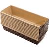 FAH FAMILY AT HOME Stampo per Plumcake 600 gr - 10 Stampi per Plumcake 24 cm in Carta Microonda, Ideale per la Cottura in Forno, Resistente al Calore 220°C, Riciclabile, Made in Italy