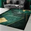 makeups1 Tappeto Decorativo Rettangolare Smeraldo Verde Scuro Semplice Oro Geometrico Lavabile Tappeti Home Decorate Tappeti Morbida Carpets 160 x 200 cm