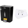 Fellowes Distruggi documenti a frammento FS-8C, 8 fogli, cestino da 15 litri + Fogli oliati lubrificanti per distruggidocumenti, bianchi, confezione da 10 fogli