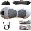 NNBWLMAEE Prevalnt Theraback 3-in-1 Back Therapy, Core Relief 3 in 1 Back Massager, At Home Backs Stretcher with Traction, Vibration & Heat, Portable & Plug-in for Neck, Shoulders and Backs (Light Gray)