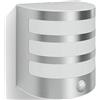 Philips LED Calgary Lampada da Parete per Esterni a LED con Sensore di Movimento, Acciaio Inox
