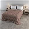 Italian Bed Linen Trapunta Invernale WaterWashed Matrimoniale 250x250 cm, Made in Italy, Piumone Imbottito 300gr, Coperta Lavabile NO STIRO - colore ROSA ANTICO