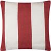 furn. Fodera per cuscino da esterno in tessuto a righe Deck - Bianco/Rosso - 59x59 cm